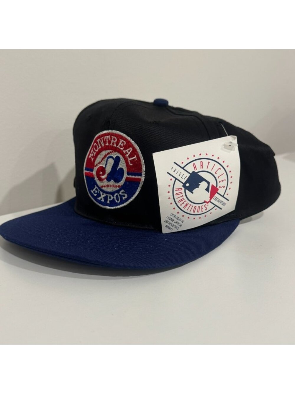 Vintage 1990s Montreal Expos MLB Snapback Hat Cotton Baseball Deadstock New